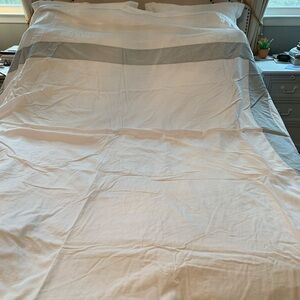 Restoration Hardware White Duvet Cover